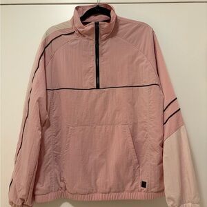 Madison Supply Pink Quarter-Zip Jacket
